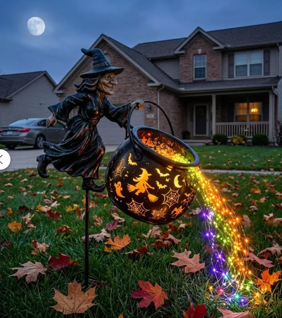 🔥Last Day 49% OFF🎃Halloween Witch Cauldron Garden Light